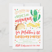 Fiesta Birthday Uitnodiging | Fiesta-partij (Voorkant)