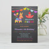 Fiesta Birthday Uitnodiging/Fiesta Uitnodiging (Staand voorkant)