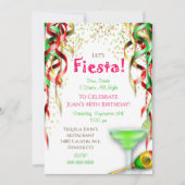 Fiesta Birthday Uitnodiging Mexicaanse Confetti Fi (Voorkant)