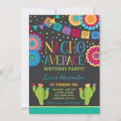 Fiesta Birthday Uitnodiging Nacho Gemiddelde Parti (Voorkant)