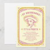 Fiesta Birthday-uitnodigingen Kaart (Voorkant / Achterkant)