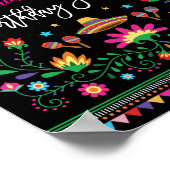 Fiesta Birthday Welcome Poster Cinco de Mayo (Hoek)