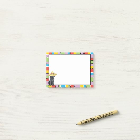 Fiesta Black Lab Post-it® Notes (Op bureau)