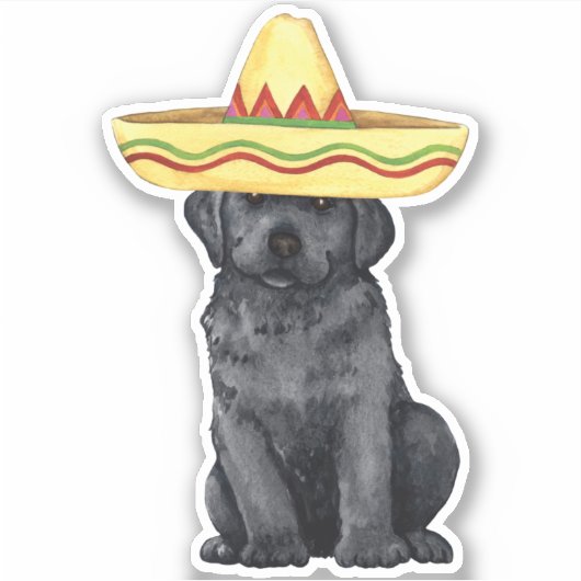 Fiesta Black Lab Vinyl Sticker (Voorkant)