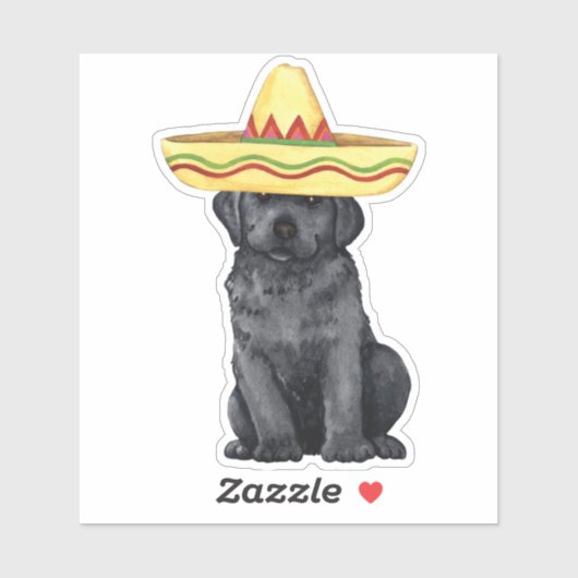 Fiesta Black Lab Vinyl Sticker (Vel)