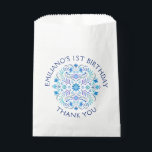 Fiesta Blauwe Verjaardag Douche Trouwen Bedankzakje<br><div class="desc">Mariachi, margarita's en herinneringen! Vuur de fiesta op met dit Mexicaanse folk art fiesta ontwerp. De kleurrijke tekst en het kunstwerk (met de hand getekend door Lively Scribe zelf) geven dit ontwerp een grillige maar elegante sfeer. Perfect voor de latinx in je leven. Of een feestje in de buurt van...</div>