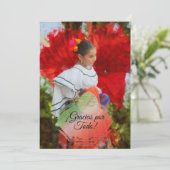 Fiesta Bloem Dank U 2555 Dank Je Bedankkaart (Staand voorkant)