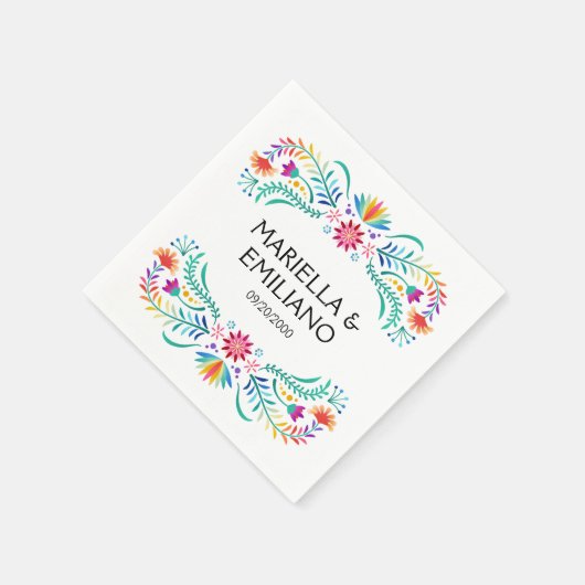 Fiesta Bloemen Verjaardag Douche Trouwen Servet (Hoek)