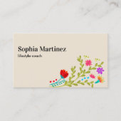  Fiesta Bloemenboeket Neutraal Social Media Visitekaartje (Voorkant)