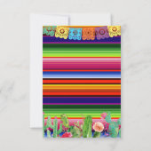 Fiesta Bloemendoop Uitnodigingskaart Doop Kaart (Achterkant)