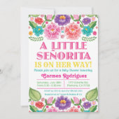 Fiesta Bloemige Baby Shower Uitnodiging (Voorkant)