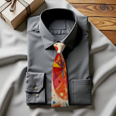 Fiesta Bloom Abstract Art Stropdas