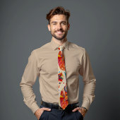 Fiesta Bloom Abstract Art Stropdas