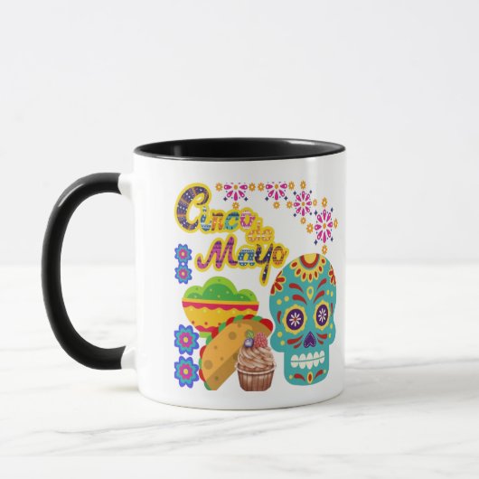 Fiesta Bloom Fiesta zwart & wit Mok (Links)