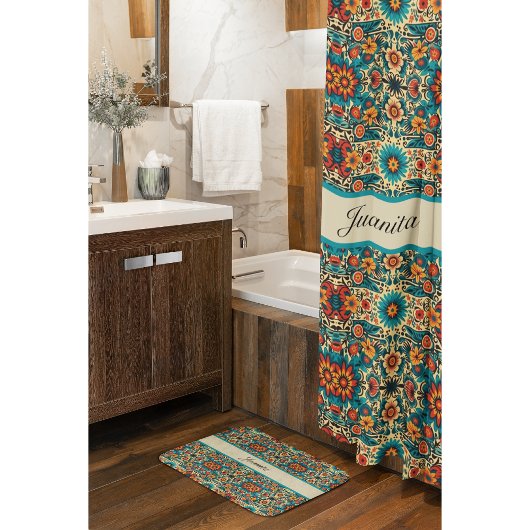 Fiesta Blooms aanpasbaar Badmat