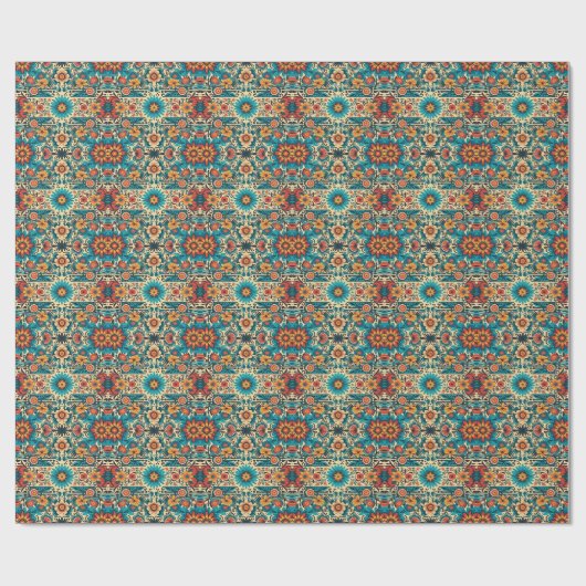 Fiesta Blooms, aanpasbaar Cadeaupapier (Vlak)