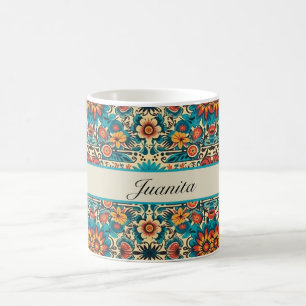 Fiesta Blooms, aanpasbaar Koffiemok
