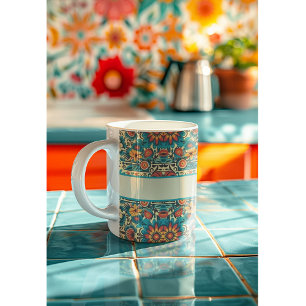 Fiesta Blooms, aanpasbaar Koffiemok