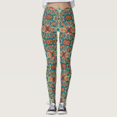 Fiesta Blooms, aanpasbaar Leggings (Voorkant)