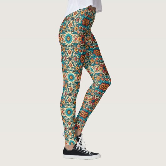 Fiesta Blooms, aanpasbaar Leggings (Rechts)