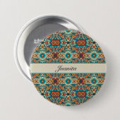 Fiesta Blooms aanpasbaar Ronde Button 7,6 Cm (Voorkant /achterkant)