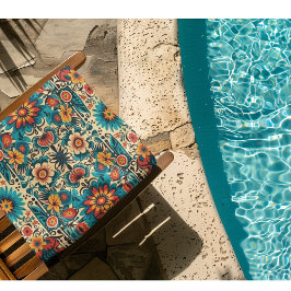 Fiesta Blooms aanpasbaar Strandlaken