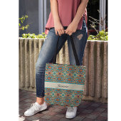 Fiesta Blooms, aanpasbaar Tote Bag
