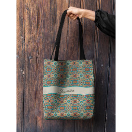 Fiesta Blooms, aanpasbaar Tote Bag