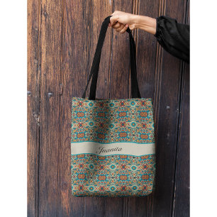 Fiesta Blooms, aanpasbaar Tote Bag