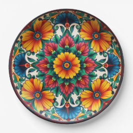 💀🎉Fiesta Bloomware Día de los Muertos Papieren Bordje