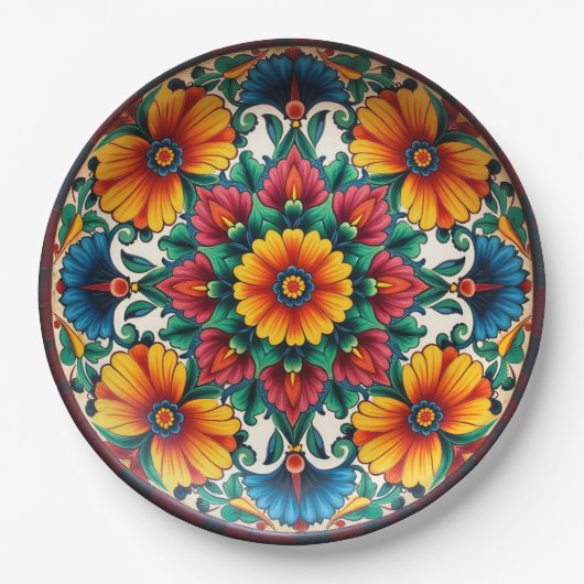 💀🎉Fiesta Bloomware Día de los Muertos Papieren Bordje (Voorkant)