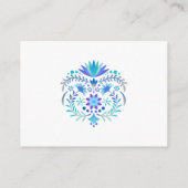 Fiesta Blue Diaper Raffle Baby shower Informatiekaartje (Achterkant)