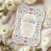 Fiesta Boho-Baby shower Kaart