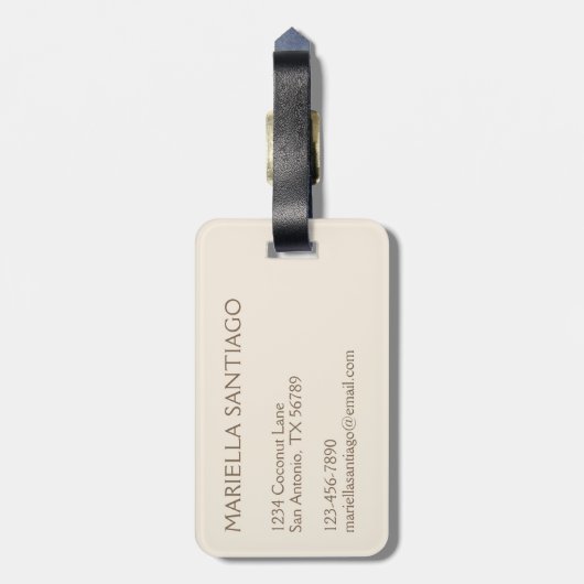 Fiesta Boho Bagagelabel (Achterkant verticaal)