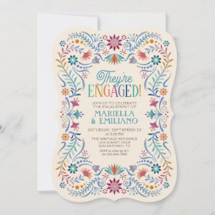 Fiesta Boho Engagement Party Kaart
