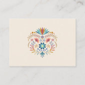 Fiesta Boho Luier Raffle Baby shower Informatiekaartje (Achterkant)