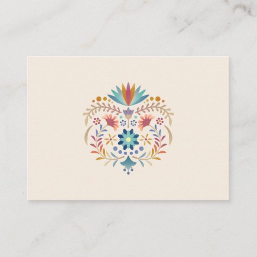 Fiesta Boho Luier Raffle Baby shower Informatiekaartje (Achterkant)