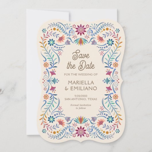 Fiesta Boho Quinceañera Wedding Save the Date (Voorkant)