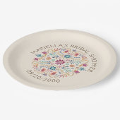 Fiesta Boho Verjaardag Douche Trouwen Papieren Bordje (Gekanteld)