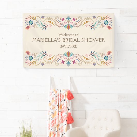 Fiesta Boho Verjaardag Douche Trouwen Spandoek (Insitu)