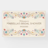 Fiesta Boho Verjaardag Douche Trouwen Spandoek (Horizontaal)