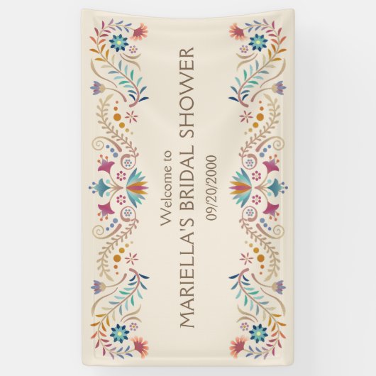 Fiesta Boho Verjaardag Douche Trouwen Spandoek (Verticaal)