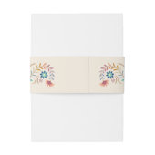 Fiesta Boho Verjaardag Douche Trouwen Uitnodigingen Wikkel (Achterkant Voorbeeld)