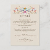 Fiesta Boho Wedding Details Informatiekaartje (Voorkant)