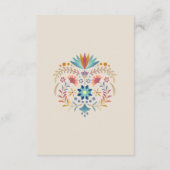 Fiesta Boho Wedding Details Informatiekaartje (Achterkant)