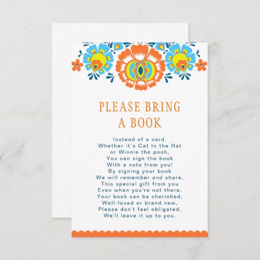 Fiesta Book Card Informatiekaartje (Voorkant / Achterkant)