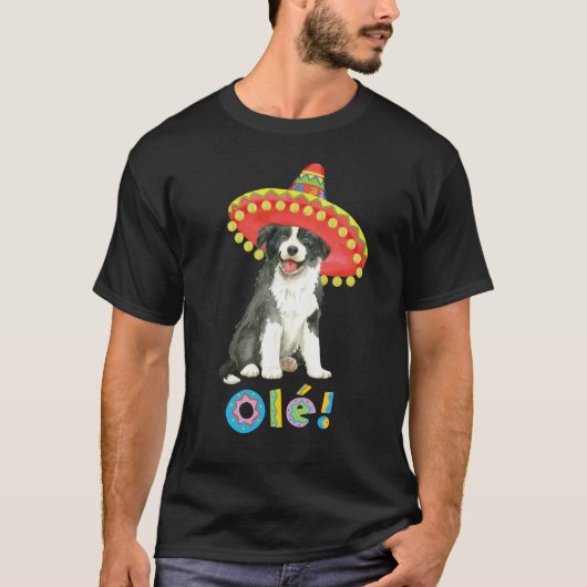 Fiesta Border Collie T-shirt (Voorkant)
