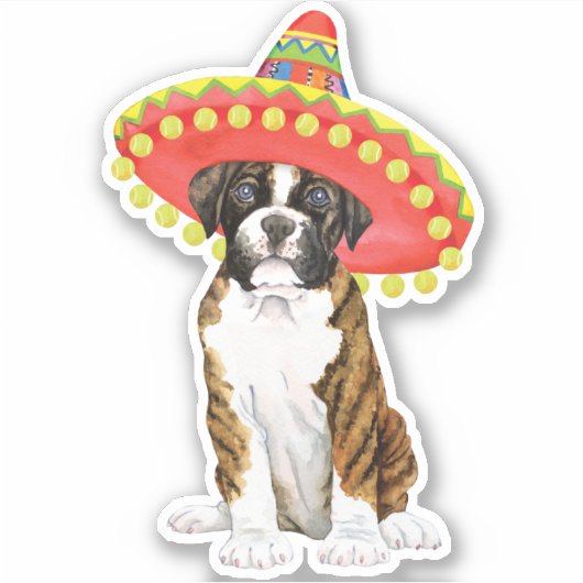 Fiesta Boxer Vinyl Sticker (Voorkant)