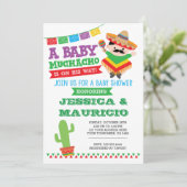Fiesta Boy Baby shower Uitnodiging (Staand voorkant)