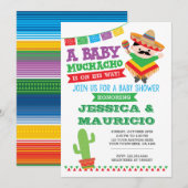 Fiesta Boy Baby shower Uitnodiging (Voorkant / Achterkant)